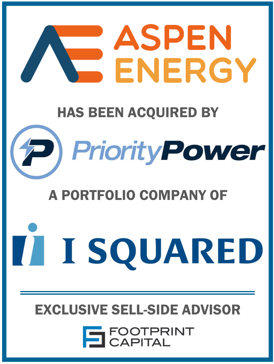 Footprint Capital Advises Aspen Energy Corporation in Sale to Priority Power 
